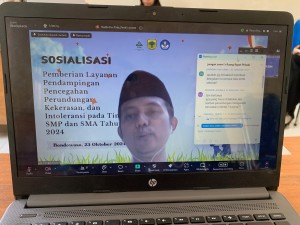 SOSIALISASI PEMBERIAN LAYANAN PENDAMPINGAN PENCEGAHAN PERUNDUNGAN, KEKERASAN, DAN INTOLERANSI